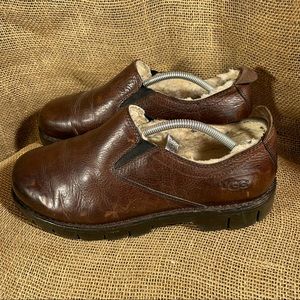 UGG Australia brown Sheepskin Men's Shoes Loafers